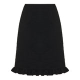 Wool midi skirt