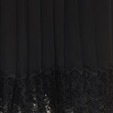 Pleated chiffon midi skirt