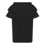 Crepe couture midi skirt