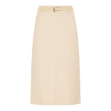 Crepe couture midi skirt