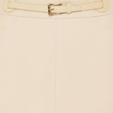 Crepe couture midi skirt