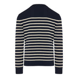 Wool sweater with Chez Valentino jacquard motif