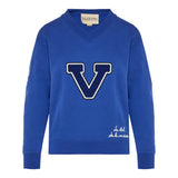 Embroidered cotton sweatshirt