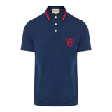 VG embroidery cotton piqué polo shirt