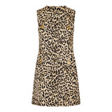 Leopard print button jacket