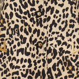 Leopard print button jacket