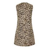 Leopard print button jacket