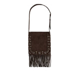 Nellcôte suede shoulder bag with fringes