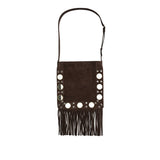Nellcôte suede fringe shoulder bag