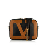 Viva Superstar two-tone leather crossbody bag