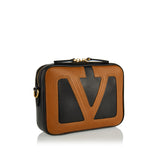 Viva Superstar two-tone leather crossbody bag