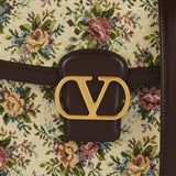 9TO5 floral jacquard shoulder bag