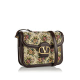 9TO5 floral jacquard shoulder bag