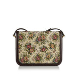 9TO5 floral jacquard shoulder bag