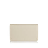 VLogo leather clutch