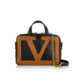Viva Superstar small two-tone leather shoulder bag