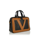 Viva Superstar small two-tone leather shoulder bag
