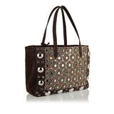 Nellcôte embellished large suede tote bag