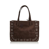 Nellcôte embellished large suede tote bag