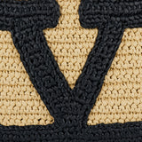 Viva Superstar small raffia shopping bag