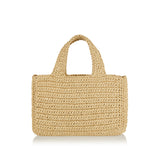 Viva Superstar small raffia shopping bag