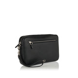 Leather pouch with logo