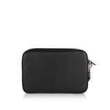 Leather pouch with logo