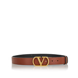Signature reversible leather belt