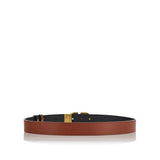 Signature reversible leather belt