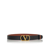 Signature reversible leather belt