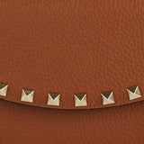 Rockstud leather wallet on chain
