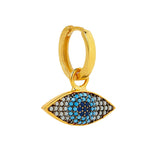Nazar single hoop earring