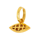 Nazar single hoop earring