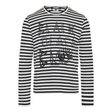 Striped long sleeve t‑shirt