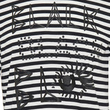 Striped long sleeve t‑shirt