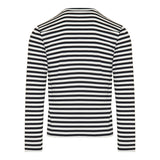 Striped long sleeve t‑shirt