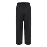 Straight-leg wool trousers