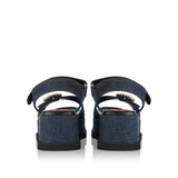 Slidy Viv' wedge denim sandals