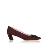 Belle Vivier suede pumps