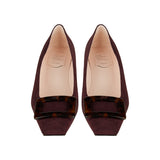 Belle Vivier suede pumps