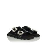 Viv' crystal-embellished buckle sandals