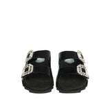 Viv' crystal-embellished buckle sandals