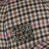 Efflorescence checked baseball hat