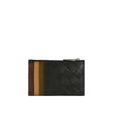 Intrecciato zip card case