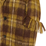 Wool check coat