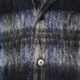 Mohair-wool scarf-detail jacket