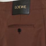 Cropped belted trousers