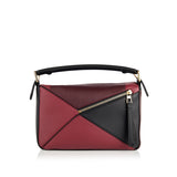 Josef Albers Puzzle Square small leather shoulder bag