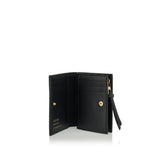 Compact leather wallet