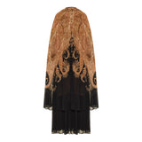 Hypnotic caped maxi dress